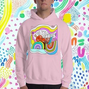 Rainbow Folk Angel Art Hoodie
